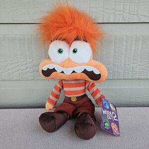 Inside Out 2 Anxiety Plush 15" Disney Just Play Orange Figure Soft Toy Doll